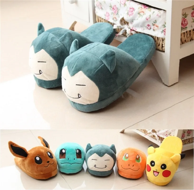 Аниме мультфильм с покемоном тапочки эльф мяч Eevee Umbreon Go Пикачу Плюшевые Туфли домашние Зимние тапочки обувь для костюмированной вечеринки