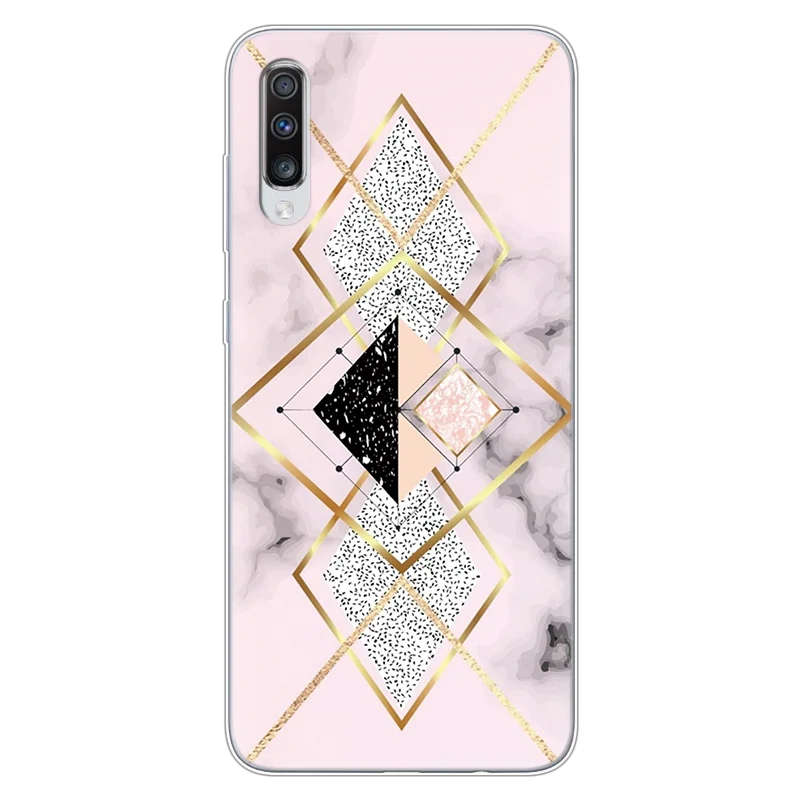 dls1sjhe Чехол для samsung Galaxy A70, силиконовый чехол 6," с мраморной геометрией, мягкий чехол из ТПУ для samsung Galaxy A70 A 70 A705 A705F, чехол - Цвет: dls1sjhe