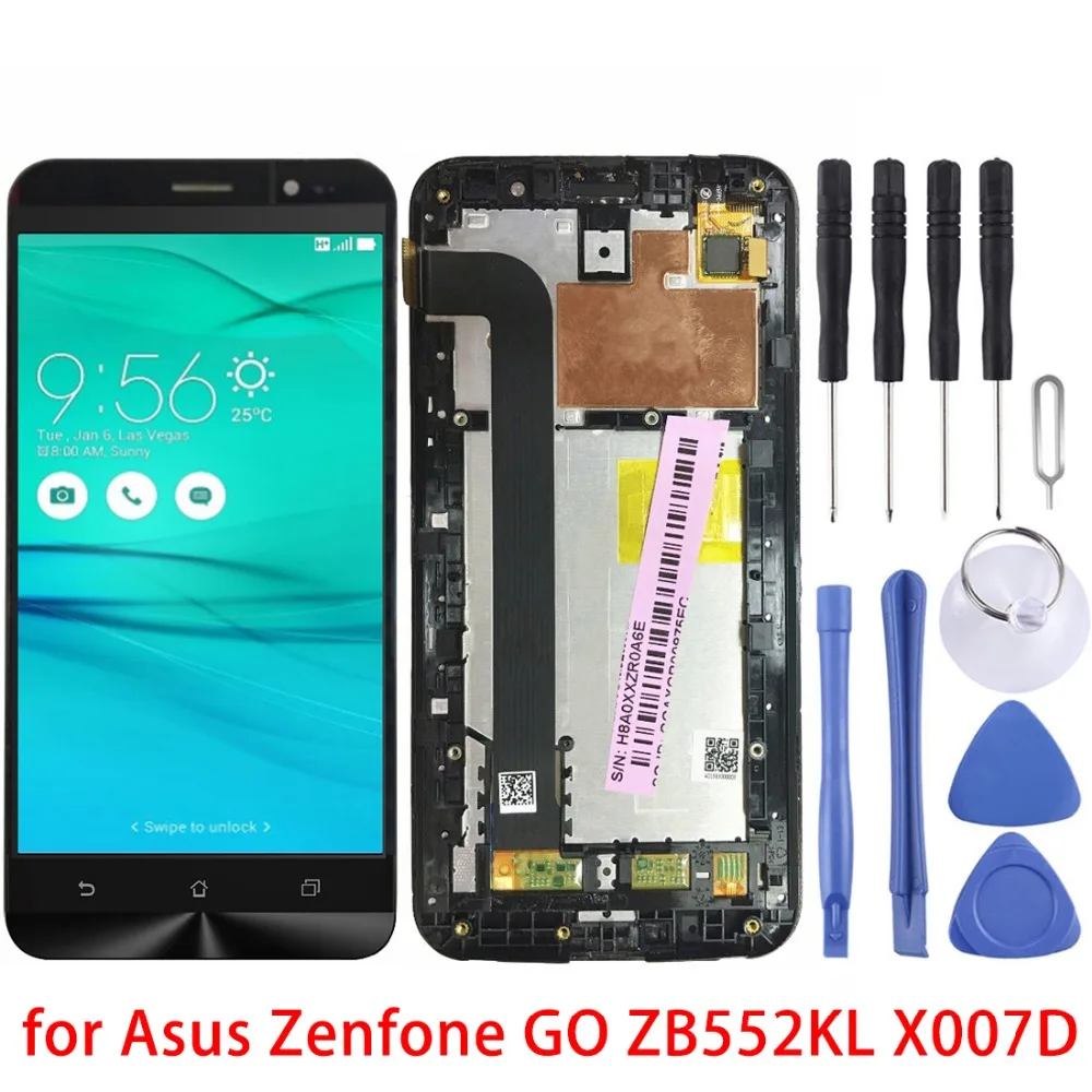 5 &quotдля Asus Zenfone LCD экран и дигитайзер Полная сборка с рамкой для GO ZB552KL X007D