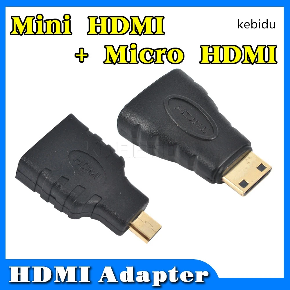 1 компл. HDMI совместим с Mini и Micro совместимый разъем HD удлинитель адаптер