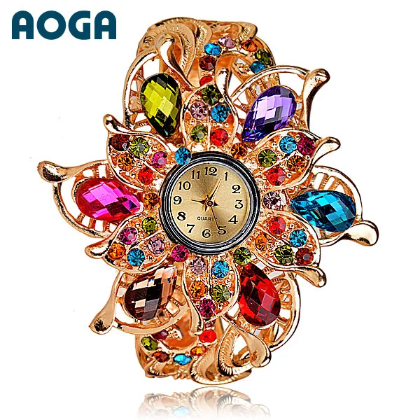 Quality crystal Women's Watches bracelet dress watch fashion ladies wristwatch Bangle watches W1856 | Наручные часы