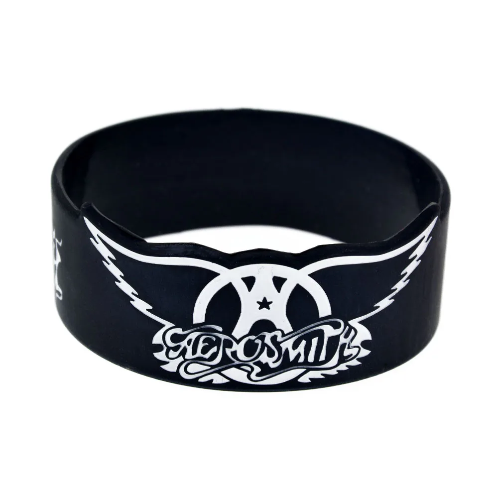 1 шт. Aerosmith силиконовый браслет ширина дюйм черный Цвет для взрослых | Украшения и