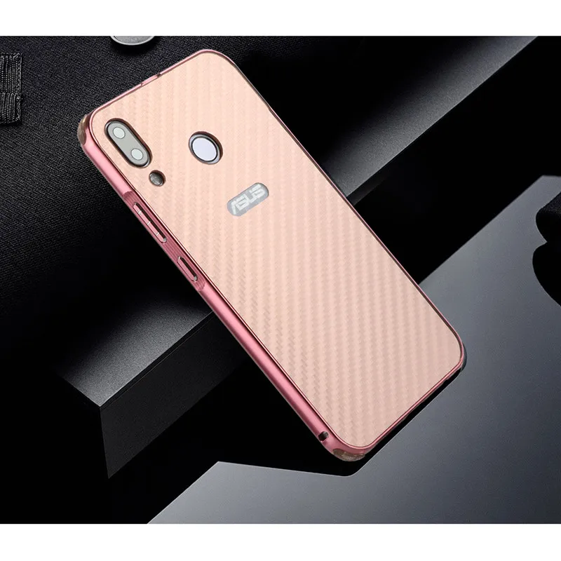 Роскошный Алюминиевый металлический бампер для Asus Zenfone 5 ZE620KL чехол жесткий чехол из углеродного волокна чехол для телефона для Asus Zenfone 5Z ZS620KL чехол - Цвет: Rosegold