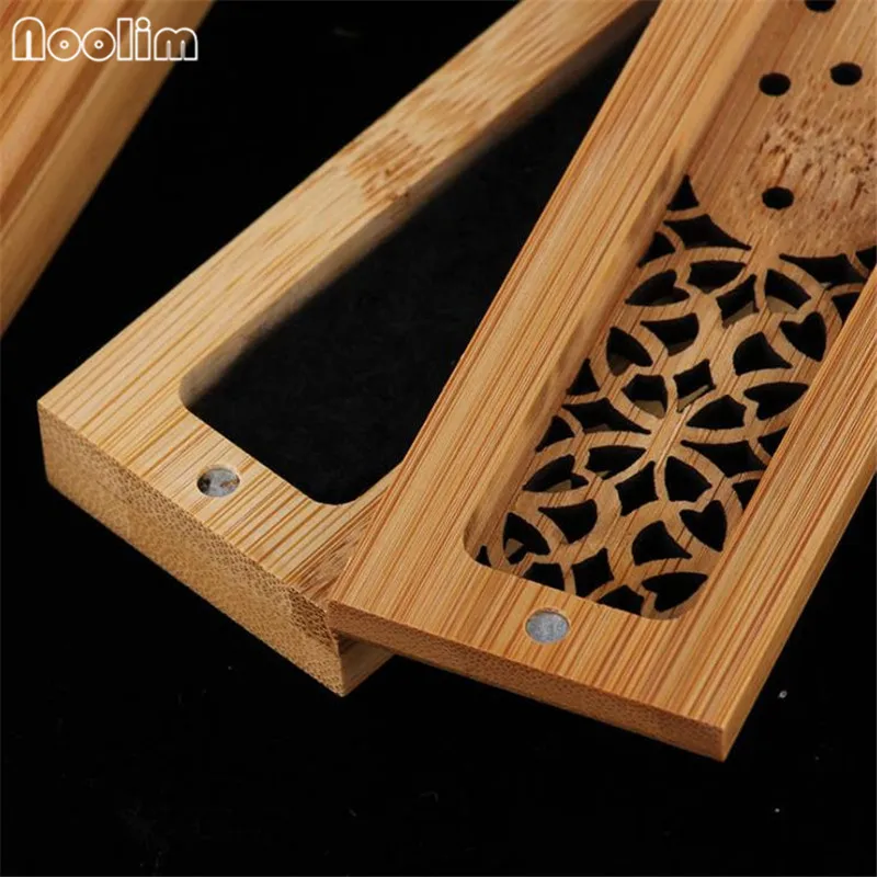 Бамбуковая горелка для благовоний ручная резьба пустотелый держатель лежа