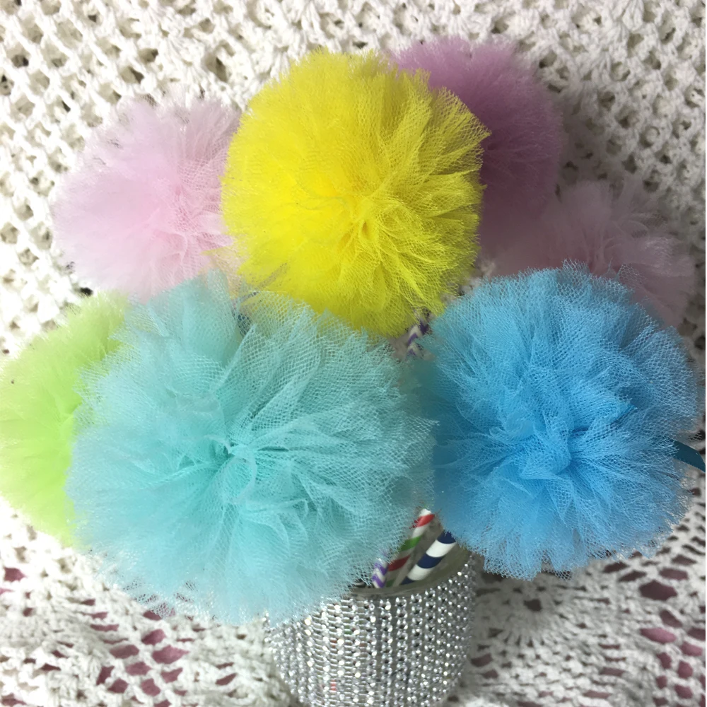 10 шт. в наборе тюлевые помпоны для сказочной принцессы праздничные сувениры