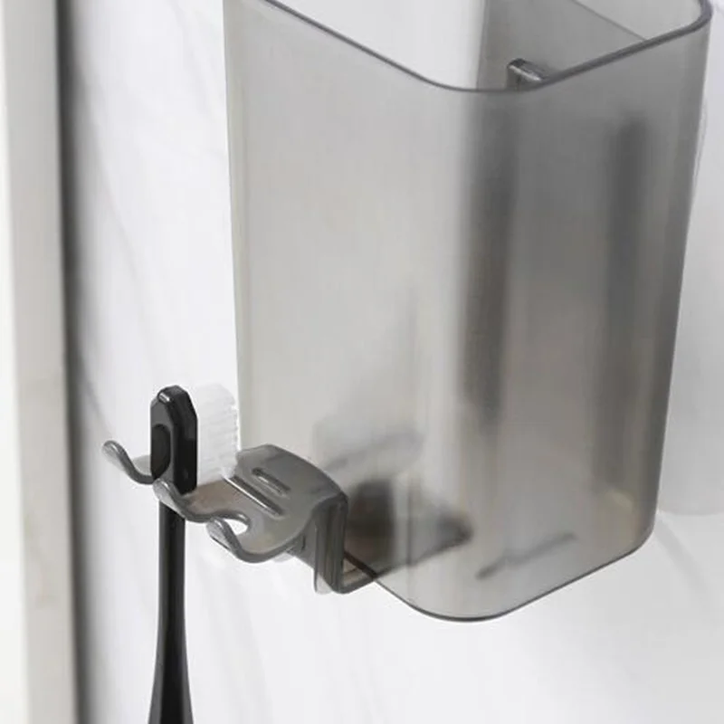 1 комплект модный настенный держатель для зубных щеток моющаяся чашка