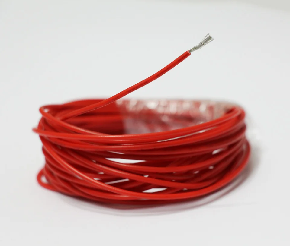 1 метр Электрический провод красный Луженая Медь 22AWG изолированный ПВХ удлинитель светодиодные полосы электронный кабель провода DIY подключения