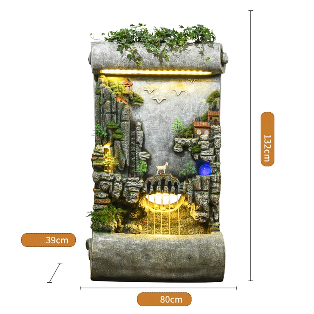 Напольный фонтан креативный водный пейзаж рыбный пруд украшение аквариума