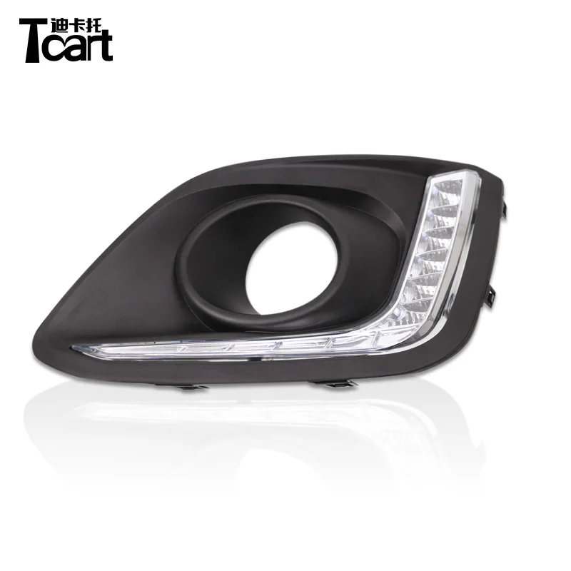 Tcart для Suzuki Swift 2014 2016 DRL Автомобильный светодиодный дневные ходовые огни белого