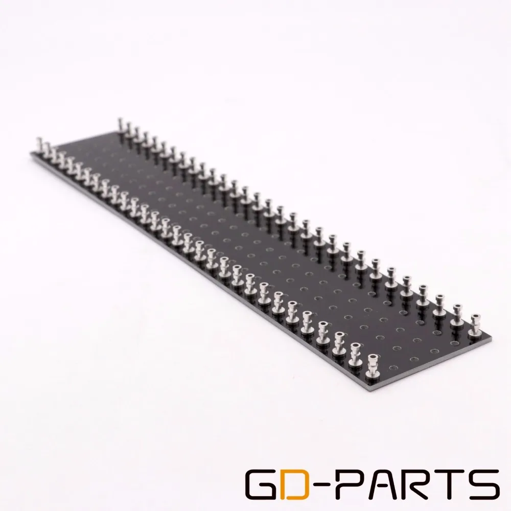 GD-PARTS, 1 шт., 60 постов, черная бирка, полоса, револьверная доска, Hi-Fi, винтажный ламповый аудио гитарный усилитель, сделай сам, 300x60x2 мм