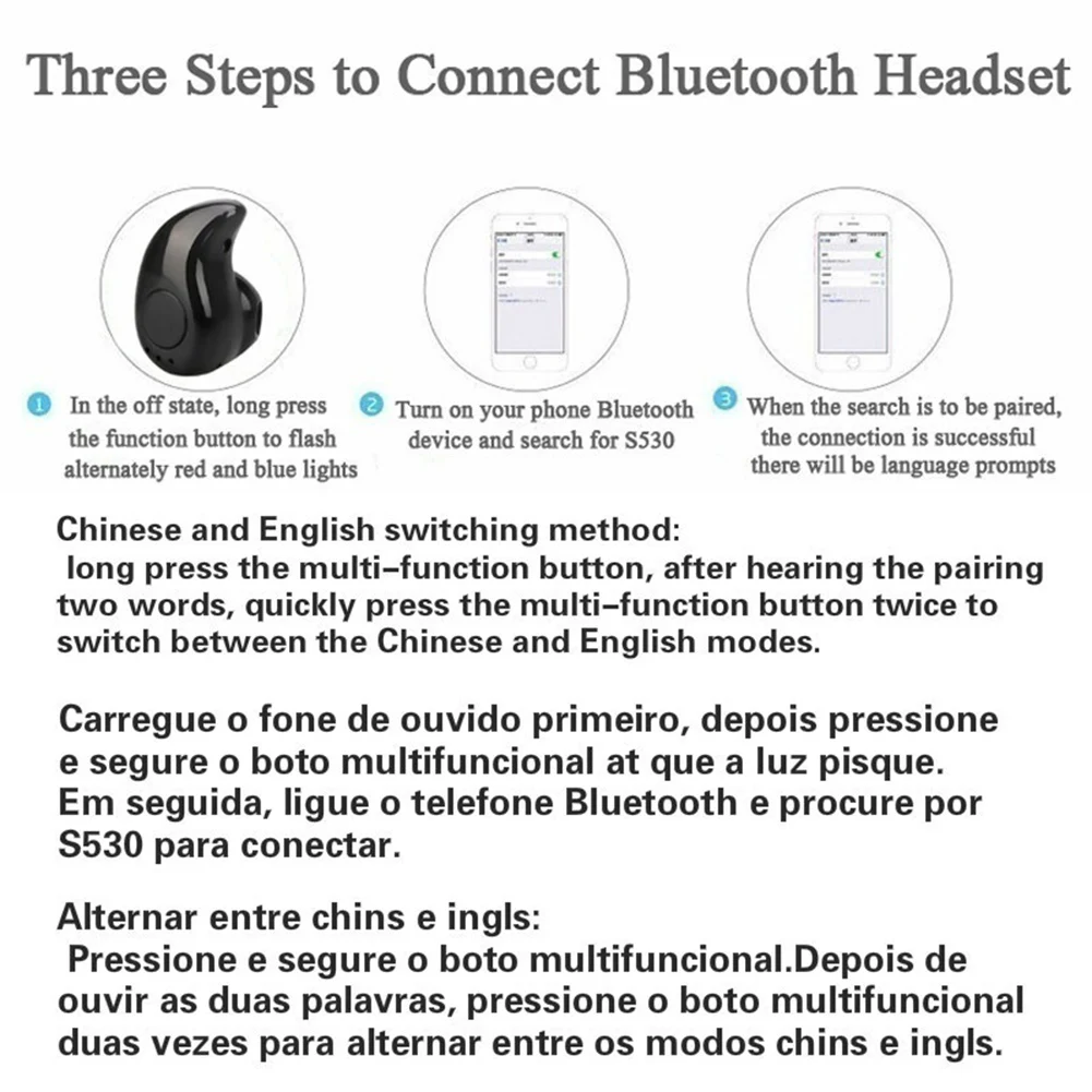 1 шт. мини-наушники-вкладыши беспроводные Bluetooth наушники ответ на вызов стерео наушники