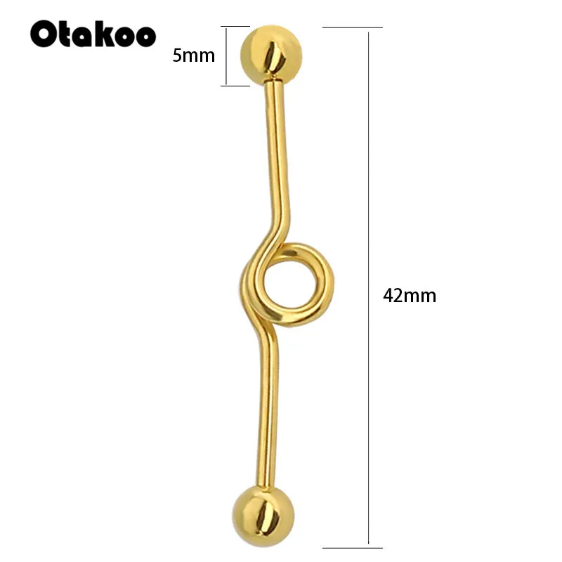 Кольца Otakoo из хирургической стали для пирсинга Подковы и завитка ушной раковины