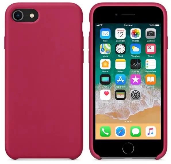 Жидкий силиконовый чехол Keepever для iPhone 6, 6s, 7, 8 Plus, чехол для телефона apple X, XS, Max, XR, X, 5, 5C, SE, оболочка, Капа