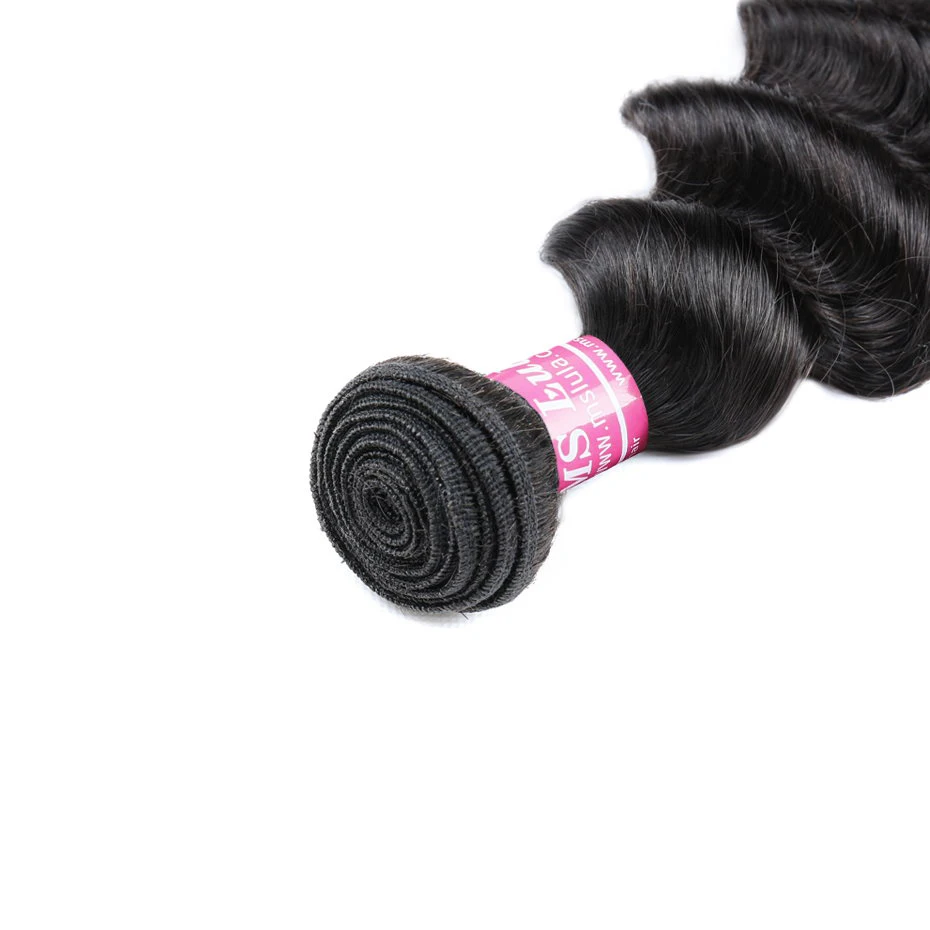 Ms lula волосы перуанские свободные глубокие 3 пучка с 4X4 синтетическое Закрытие
