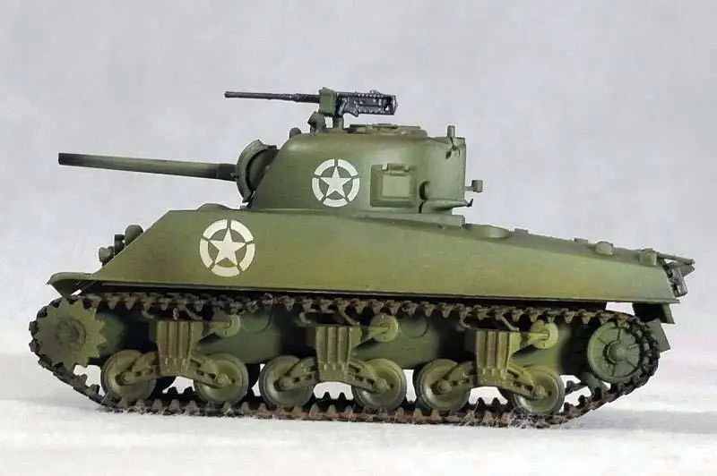 WWII армии США M4A3 Шерман Танк Нормандия 1944 1/72 без литья под давлением легкая модель|