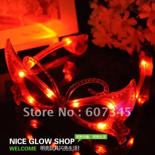 Бесплатная доставка светящиеся игрушки очки в стиле бабочки мигающие