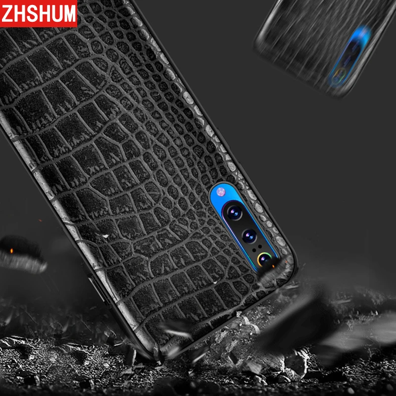 Роскошный чехол из искусственной кожи для Xiaomi Mi 9 8 мягкий с крокодиловым узором 360