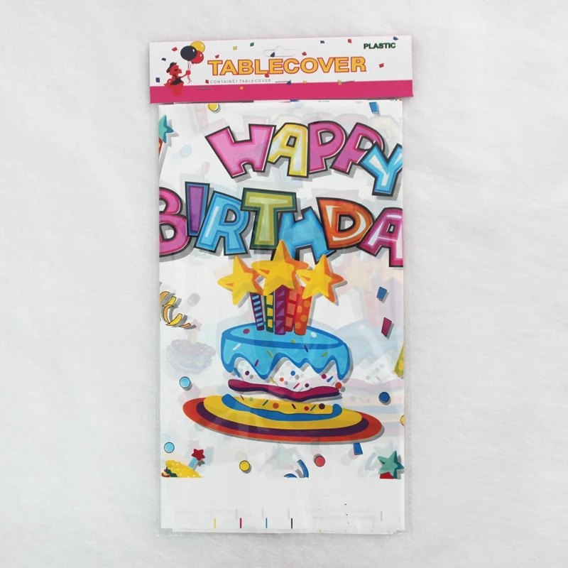 Одноразовая Пластиковая скатерть для стола на день рождения водонепроницаемая с