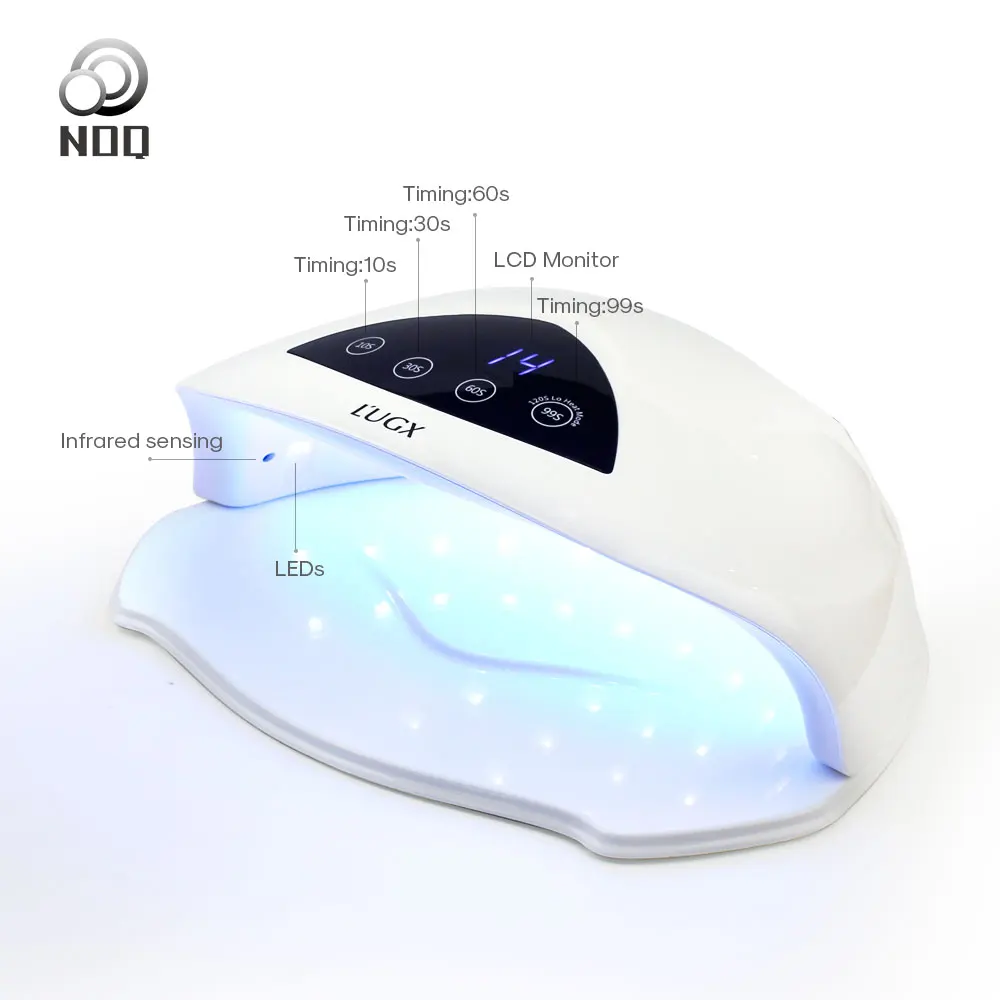 NOQ Max72W лампа для ногтей УФ-светодиодные лампы для маникюра для двух рук 36 светодиодов гель-отверждающий лак светильник лампа для терапии ногтей