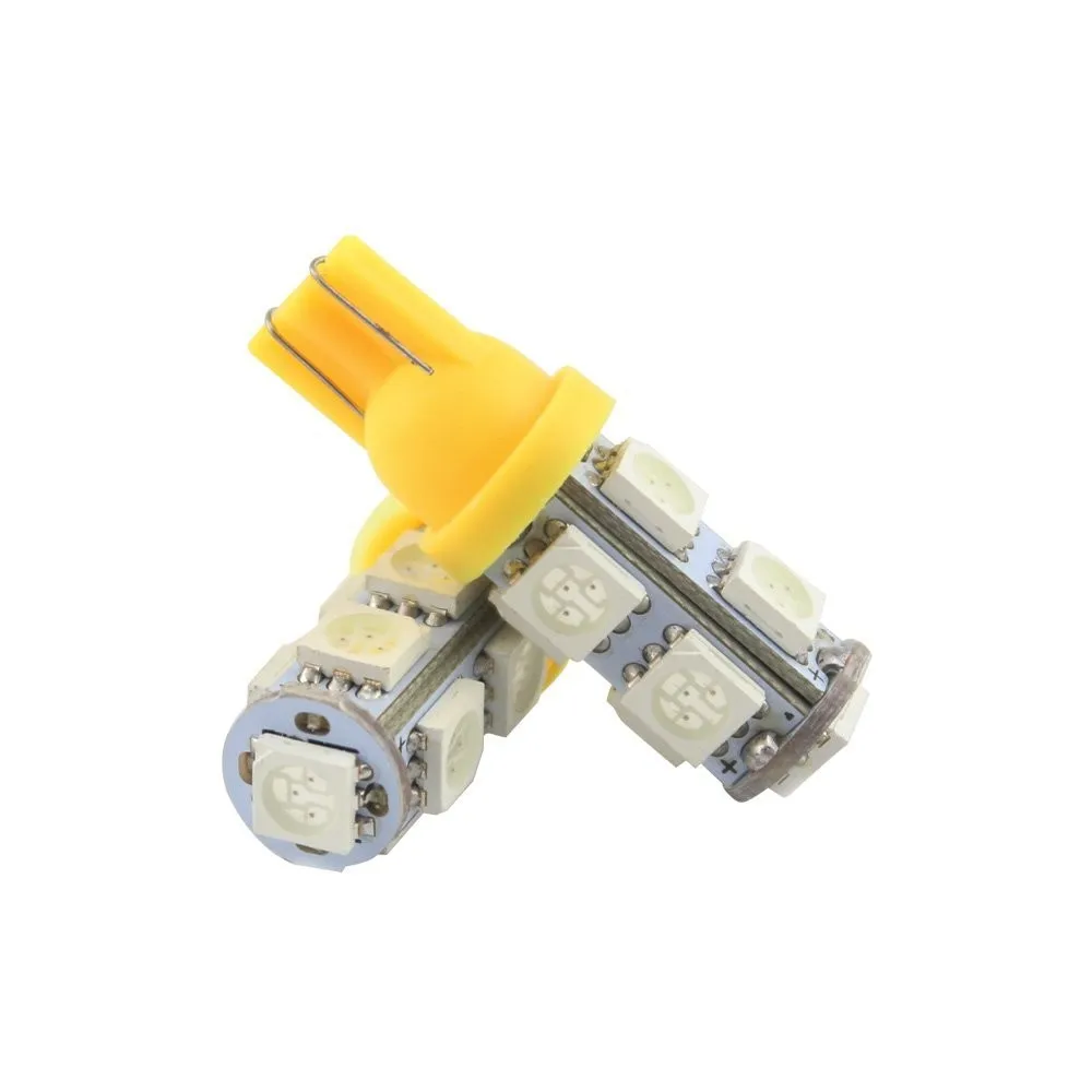 Автомобильные Боковые габаритные лампы 10X T10 9SMD 5050 холодный белый свет 194 168 W5W