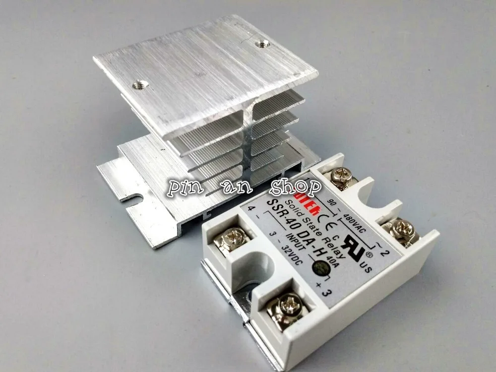 SSR 40 DA H DC AC твердотельное реле 40A 3 32V / 90 480V w теплоотвод|relay ssr 40a|ssr 40asolid state relay |