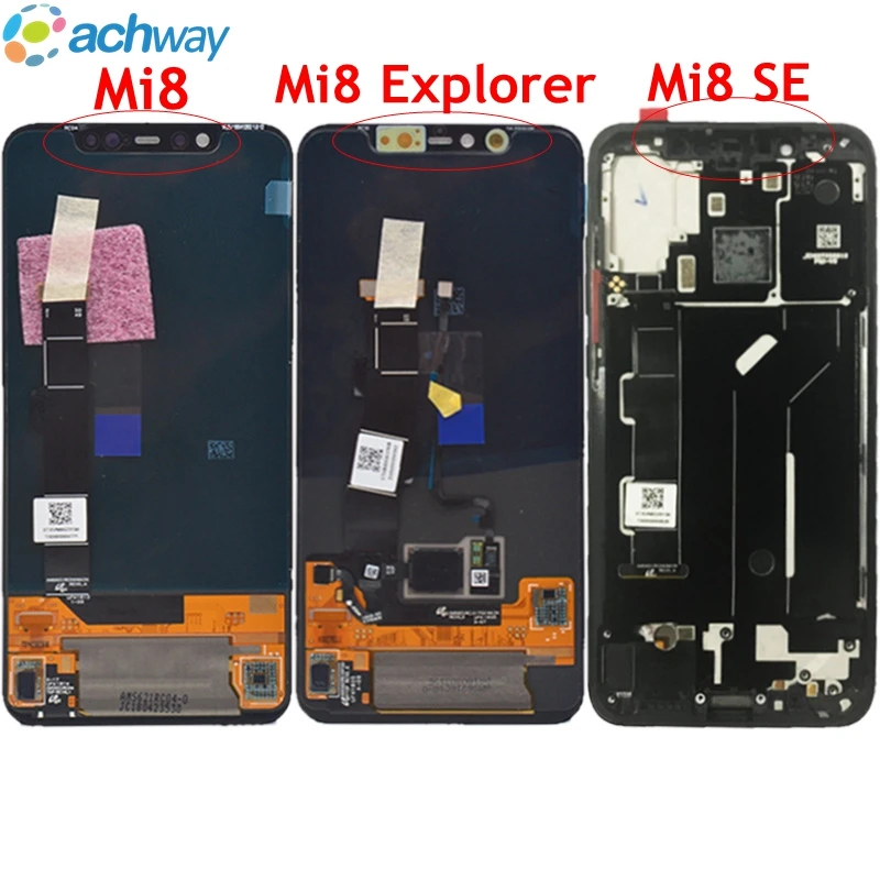 Супер Amoled ЖК-экран для xiaomi mi 8 Explorer ЖК-дисплей дигитайзер сенсорный экран Замена для xiaomi 8 ЖК xiaomi mi 8 ЖК