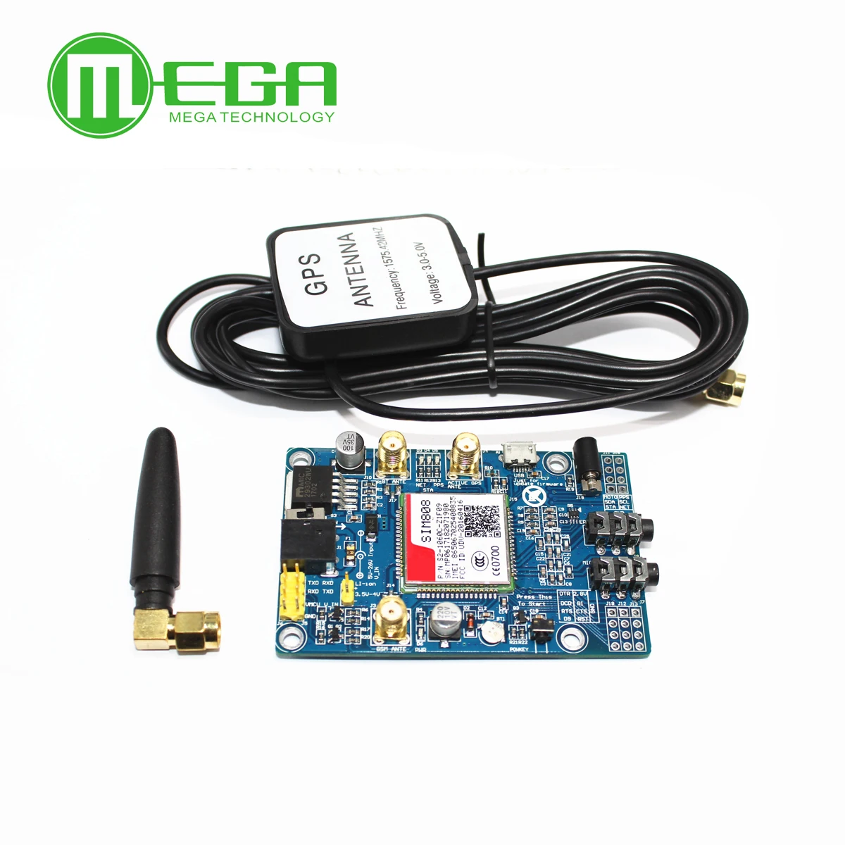 SIM808 вместо SIM908 модуля GSM GPRS GPS макетная плата IPX SMA с антенной для Arduino Raspberry Pi |