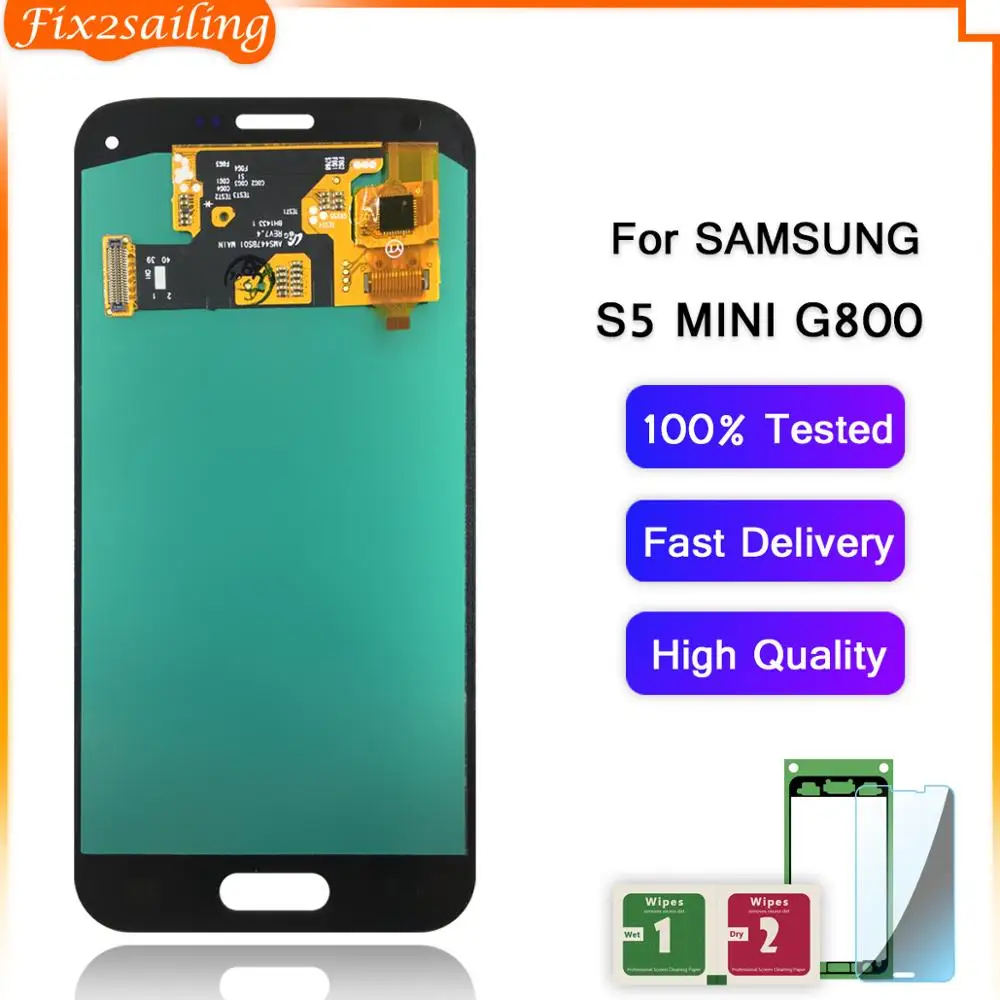 ЖК-дисплей для Samsung Galaxy S5 Mini G800 G800F G800H сенсорный экран дигитайзер сборка mini