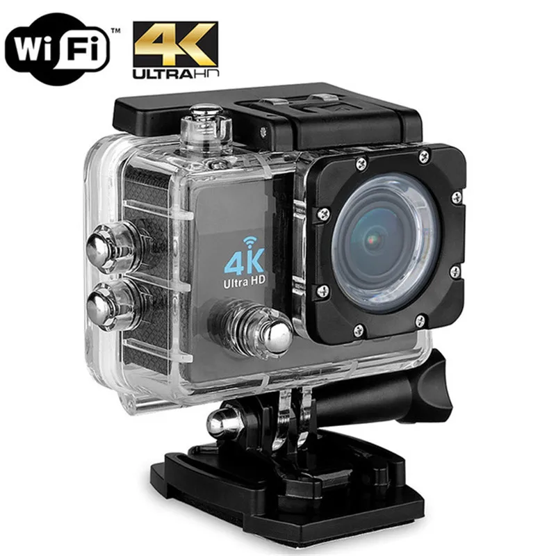 Trainshow мотоциклетные Спортивная Экшн-камера 4k 16 м 173 объектив Поддержка WIFI 64 ГБ водостойкий видеорегистратор Max 30m Спорт Камера удобство