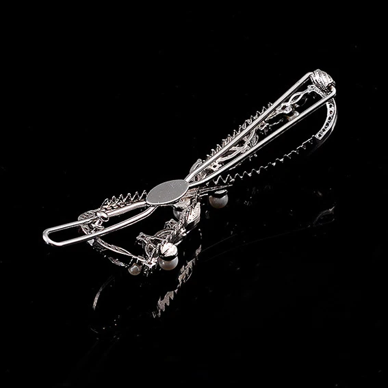 Высококачественная шпилька с микро инкрустацией из циркона класса 3A|hairpin| |