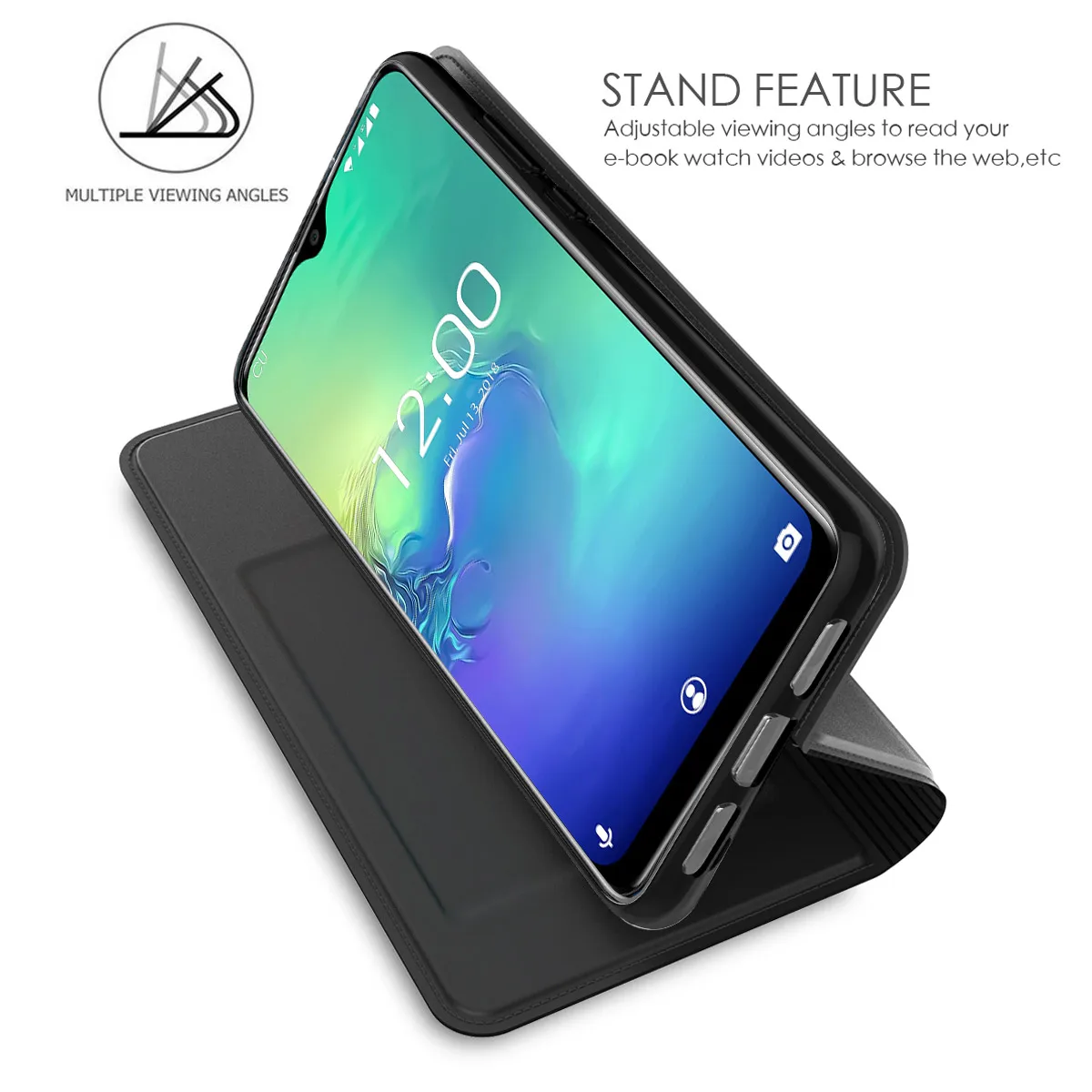 Чехол для Oukitel C15 Pro из искусственной кожи Ультра защитный чехол-бумажник с