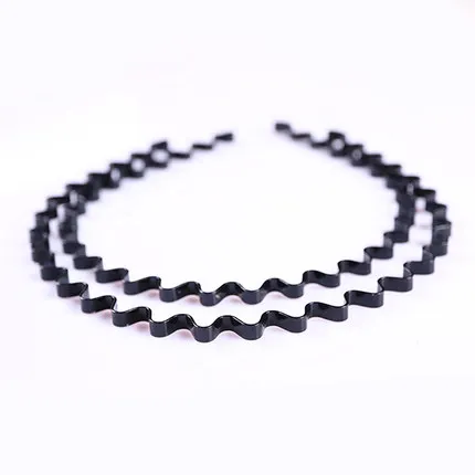 Мужские женские унисекс черные волнистые украшения для волос аксессуары повязка