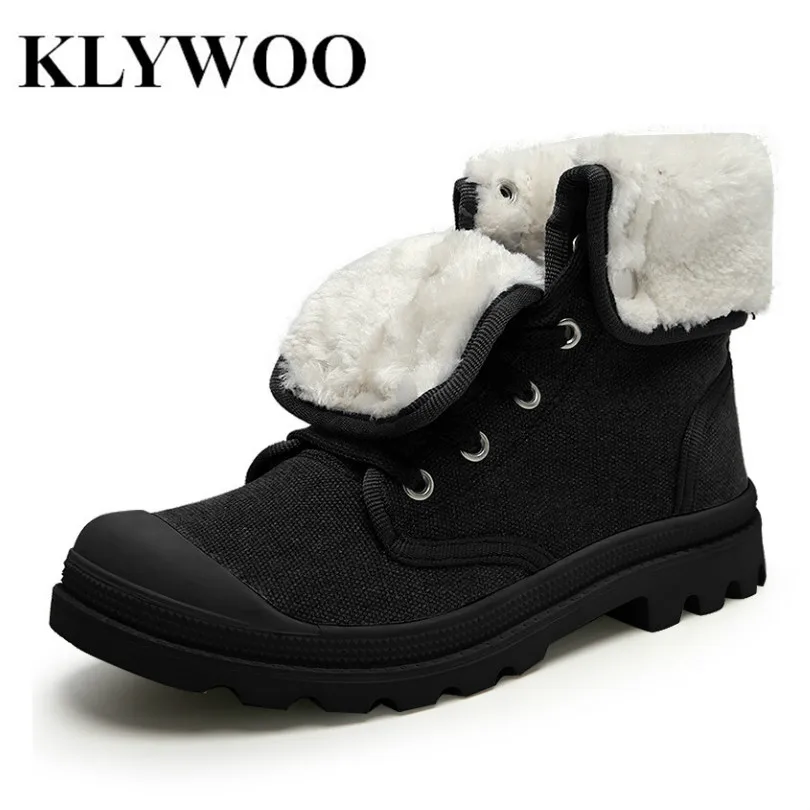 KLYWOO/Лидер продаж повседневная мужская обувь высокие модные новые зимние
