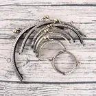 1 шт. изящная Античная латунная металлическая рамка для кошелька сделай сам с застежкой-кольцом для сумки, ручка для изготовления сумок, кошелек с зажимом 7 размеров