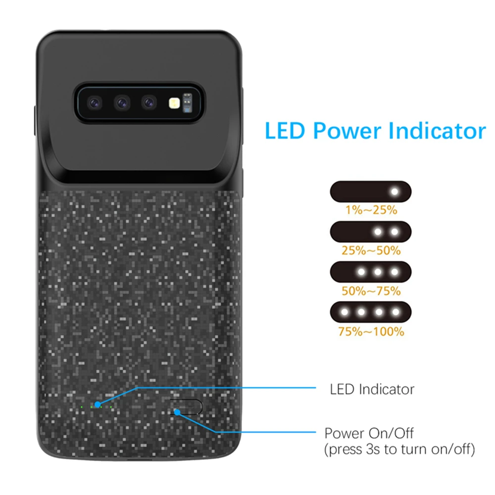 Чехол для samsung Galaxy S10, блок питания, аккумулятор, зарядное устройство, чехол 4700 мАч, внешний противоударный Аккумулятор для зарядки