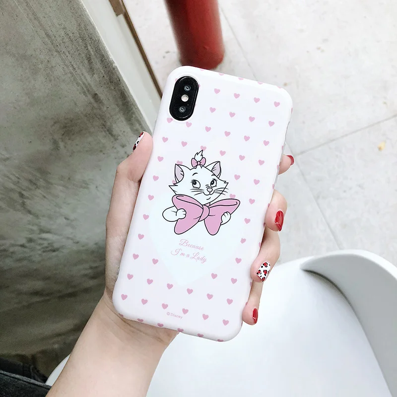 6 Розовый мультяшный чехол "Коты-аристократы" Мари, кошки, чехол для iphone XS MAX XR X 6 6s 8 plus 7 7PLUS 8Plus X Чехол capas - Цвет: 6