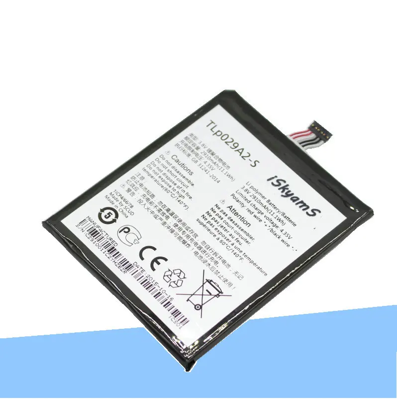 ISkyamS 10 шт./лот 2910 мА/ч TLp029A2 S TLP029A2 батарея для Alcatel One Touch Idol 3 I806 6045Y 6045K