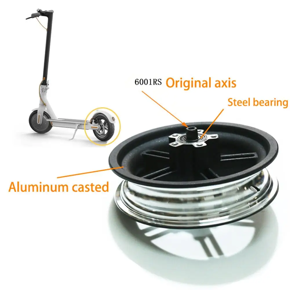 

Electric Scooter Wheel Hub Aluminum Rear Wheel Hub with Original Axle for Xiaomi M365 Scooter Parts