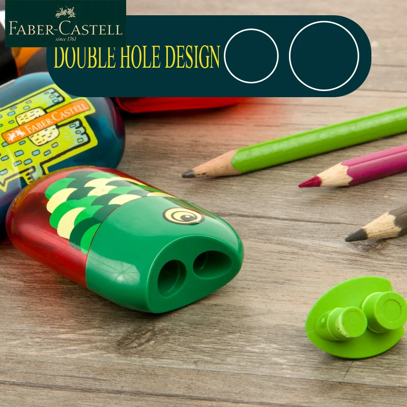 Faber Castell милый карандаш 6 цветов шаблон двойная точилка для карандашей классных