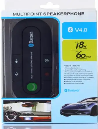 Universal Sun Visor Handsfree Bluetooth Car Kit Speakerphone for Smartphone Support two phone matched | Автомобили и мотоциклы