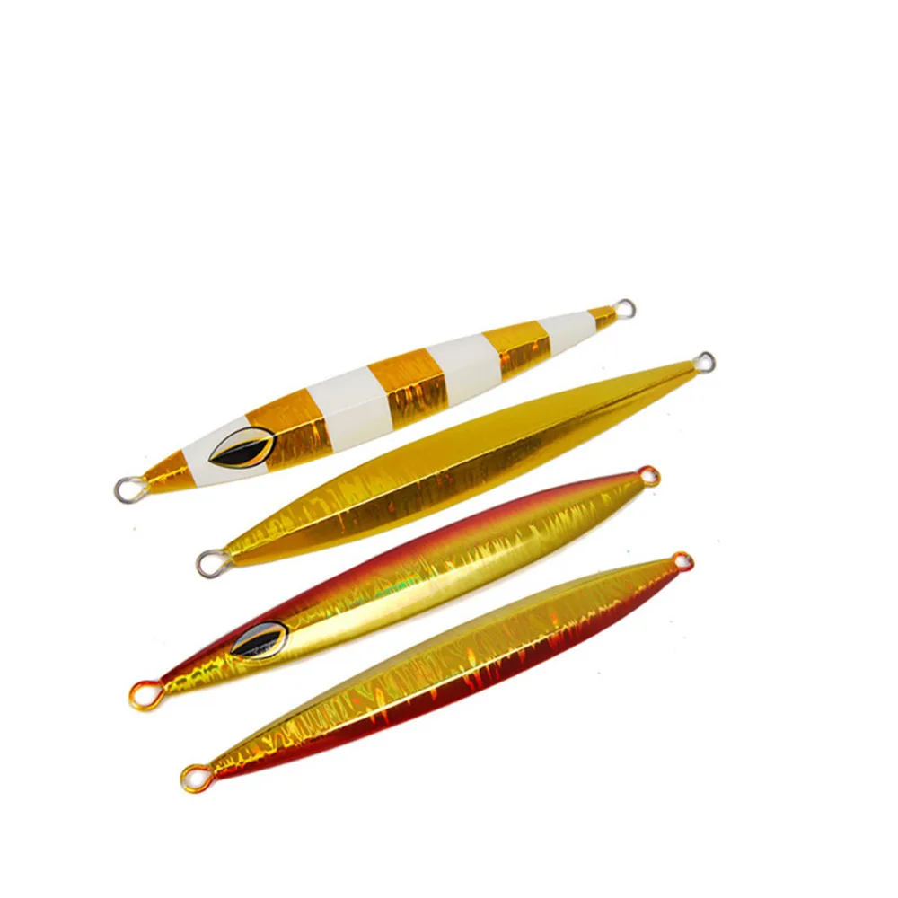 4 шт. глубоководная рыболовная лодка светящаяся Зебра медленный джиг приманка