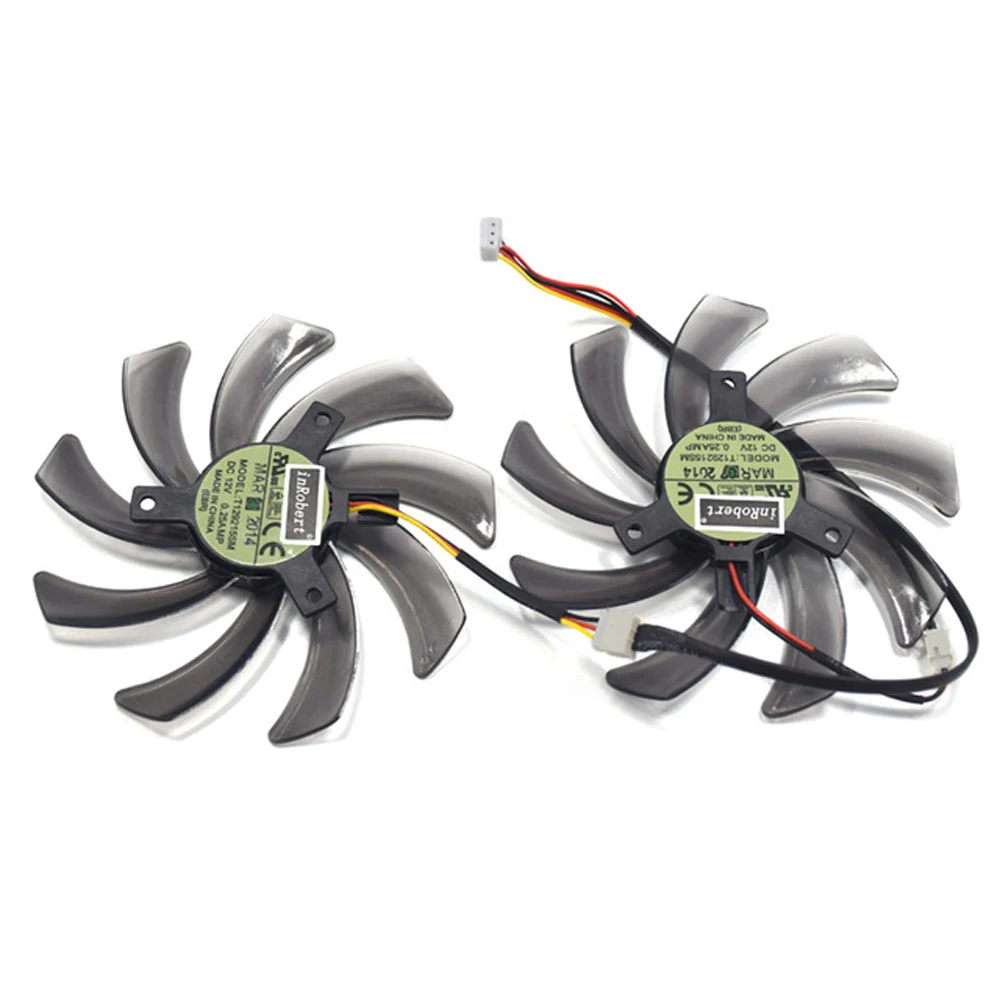 One pair 95 мм T129215SM R9 270 охлаждающий вентилятор Применение для Gigabyte HD 7850 7790 радона R9 270 270X GTX 670 660 650Ti 560 ATI Radeon R9 200 карты - Цвет лезвия: One pair