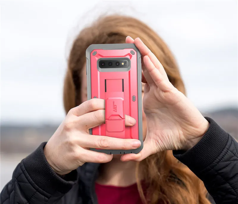 SUP чехол UB Pro для samsung Galaxy S10 чехол 6,1 дюймов полный корпус прочная подставка чехол Чехол без встроенной защиты экрана