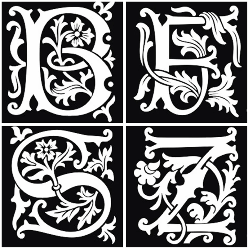 Трафареты xmasir для татуировок 26 шт.|airbrush tattoo stencils|tattoo stencilairbrushing letters |