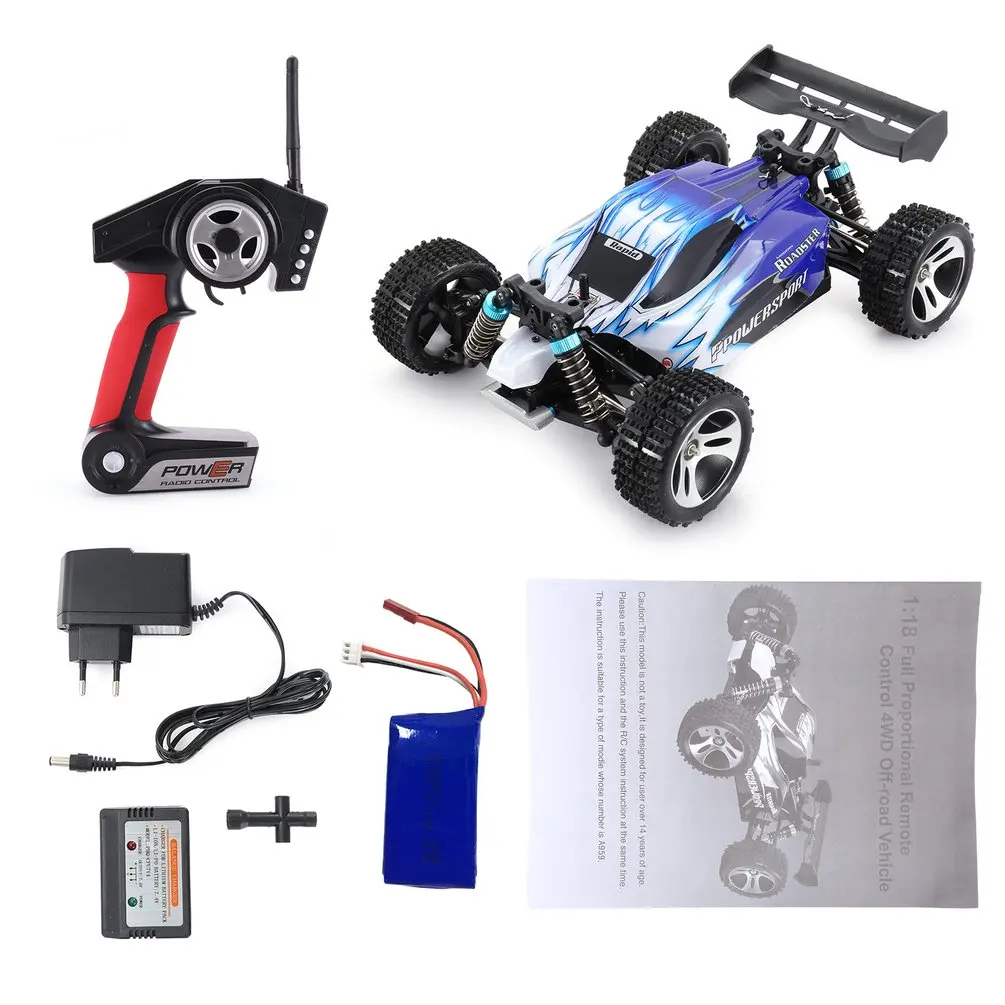 2 4 GHz 1/18 rc автомобили полный пропорциональный пульт дистанционного управления 4WD