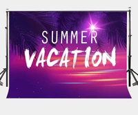 7x5ft summer vacation backdrop ultra violet color photo backdrops coconut tree branch photography background studio props