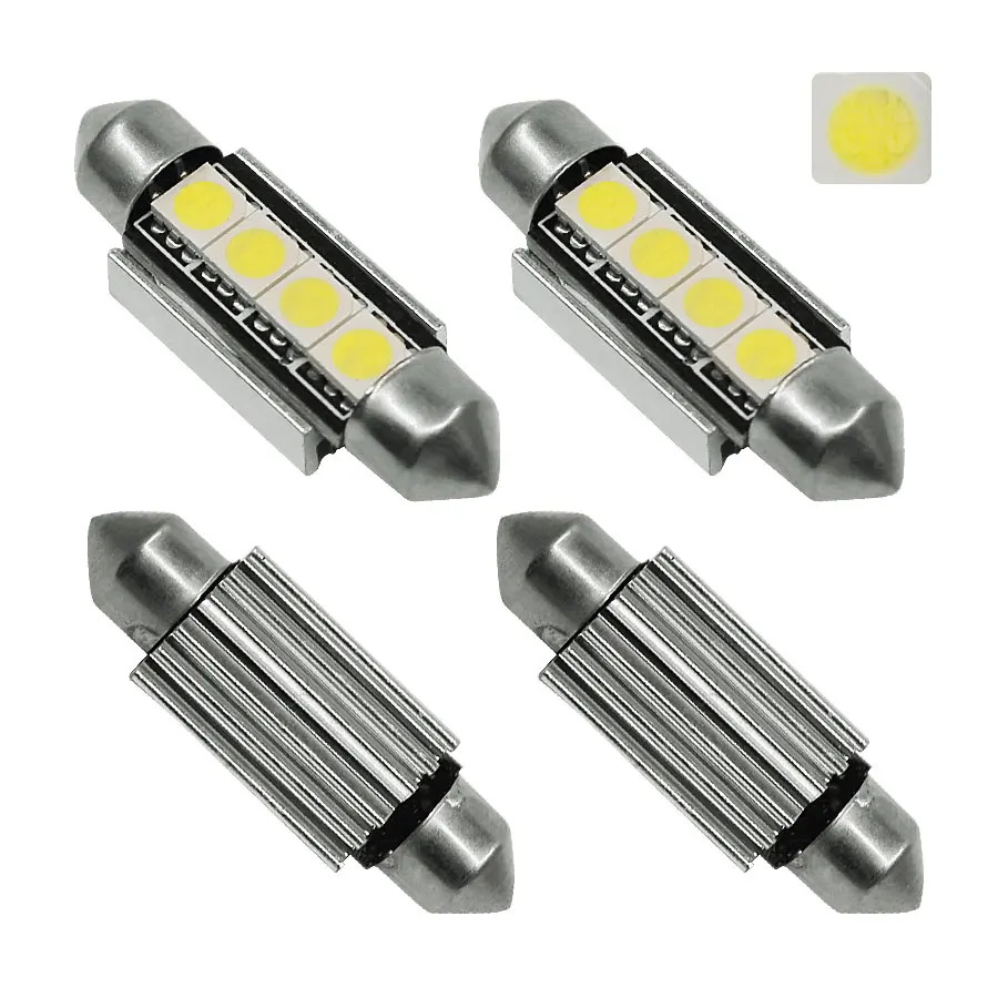 4 шт. Автомобильные светодиодные лампы для чтения номерного знака 41 мм 12 В|41mm led