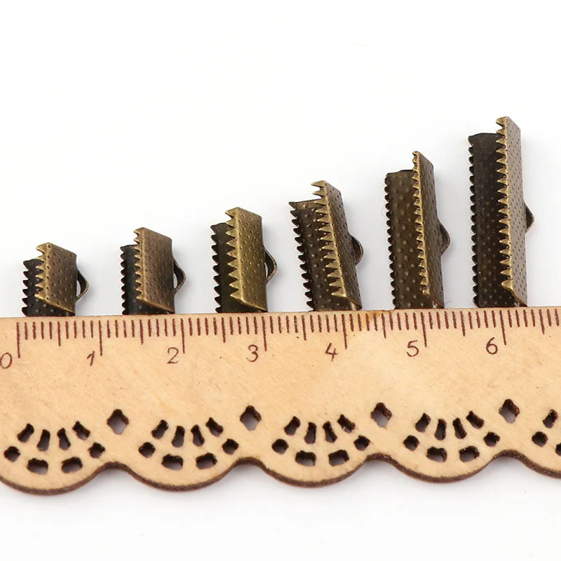 25 мм Обжимные бусины бухта застежки концевые крышки шнура ленты Кожаный Зажим