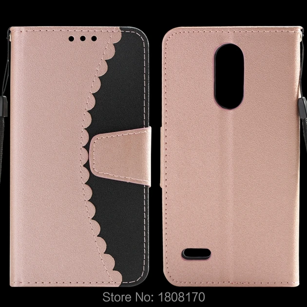 Кожаный чехол кошелек с волнистым ремешком для LG K8 2018 EU K10 Xiaomi 5X Redmi 4A 5A 4X NOTE из ТПУ