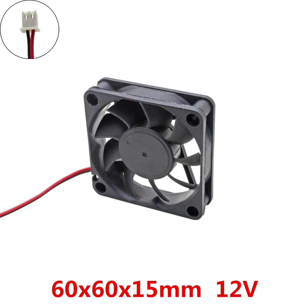 

3 шт./лот 60x60x15 мм 6015 DC вентиляторы 12 В 2pin бесщеточные 6 см вентиляторы кулер охлаждающий вентилятор Радиатор